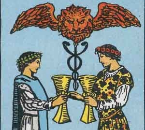 2 of Cups Tarot Card Meaning