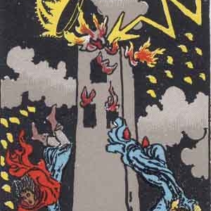 Blasted Tower Tarot Card Meaning